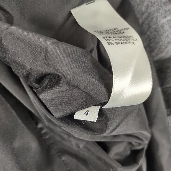 Doncaster Women's Gray Denim Look, Cotton Blend Peplum Style Jacket, Blazer Sz 4 - Picture 13 of 14